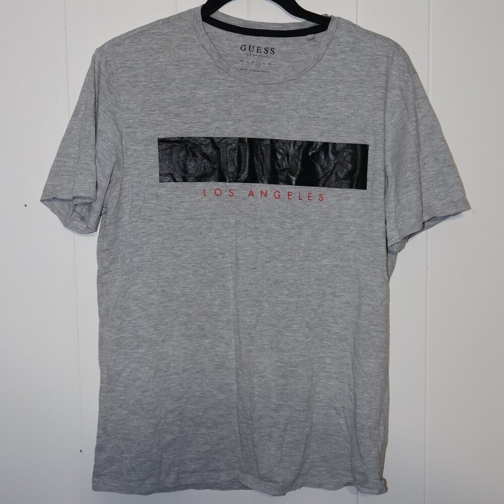 💜 2 for $25 💜 Guess Los‎ Angeles Logo T-Shirt – Grey (Men’s L)